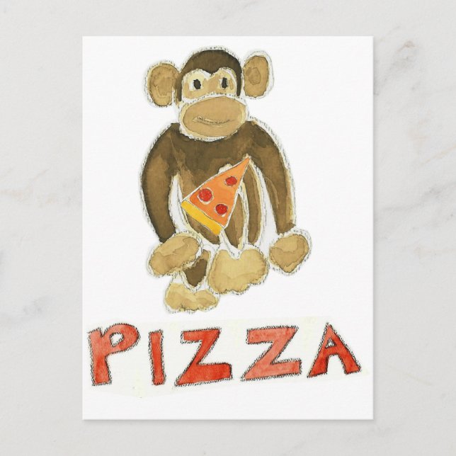Pizza Monkey Postcard (Front)