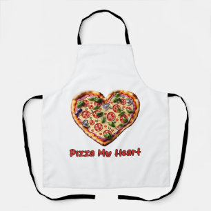 Pizza my heart apron