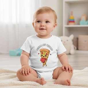 Pizza My Heart Cute Foodie Baby & Toddler T-Shirt