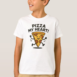 Pizza My Heart Fun Happy Pizza Graphic T-Shirt