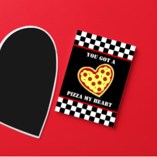 Pizza My Heart Home Slice Valentine's Day Holiday Card