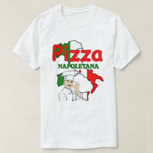 Pizza Napoletana Italy flag T-Shirt