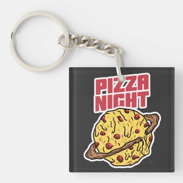 Pizza Night   Key Ring (Front)