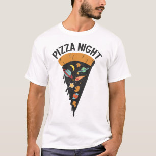 Pizza Night Space T-Shirt