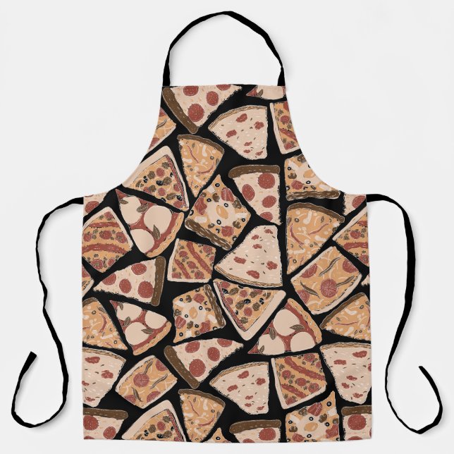 Pizza of the World Black Apron (Front)