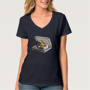 Pizza Old English Sheepdog Dog T-Shirt
