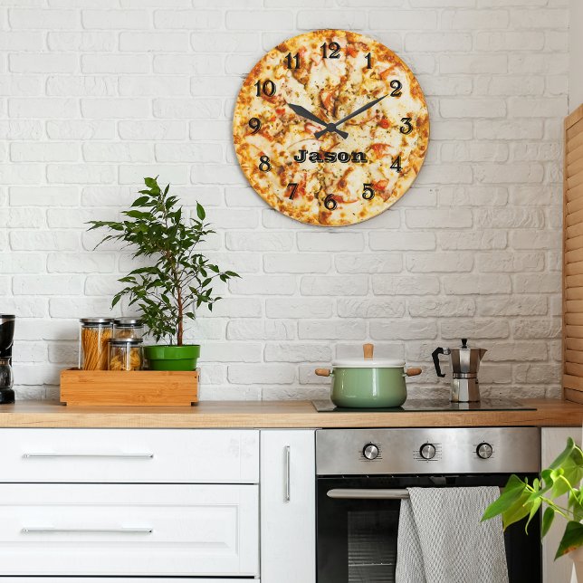 Pizza On Time Ready To Go Large Clock (Creator Uploaded)