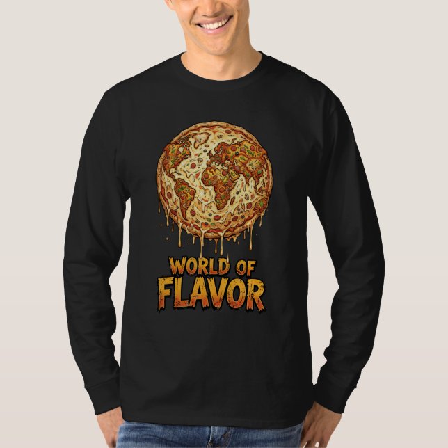 Pizza Overload Planet T-Shirt (Front)
