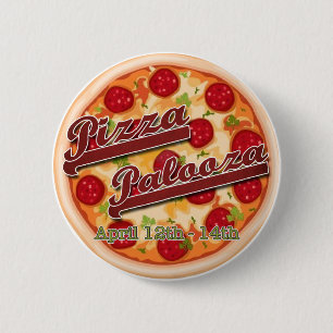 Pizza Palooza 6 Cm Round Badge