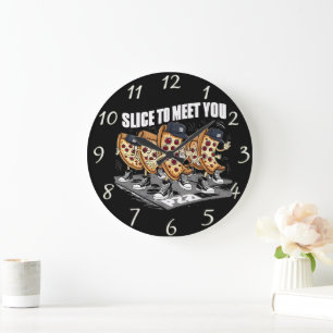 Pizza Pals  Large Clock