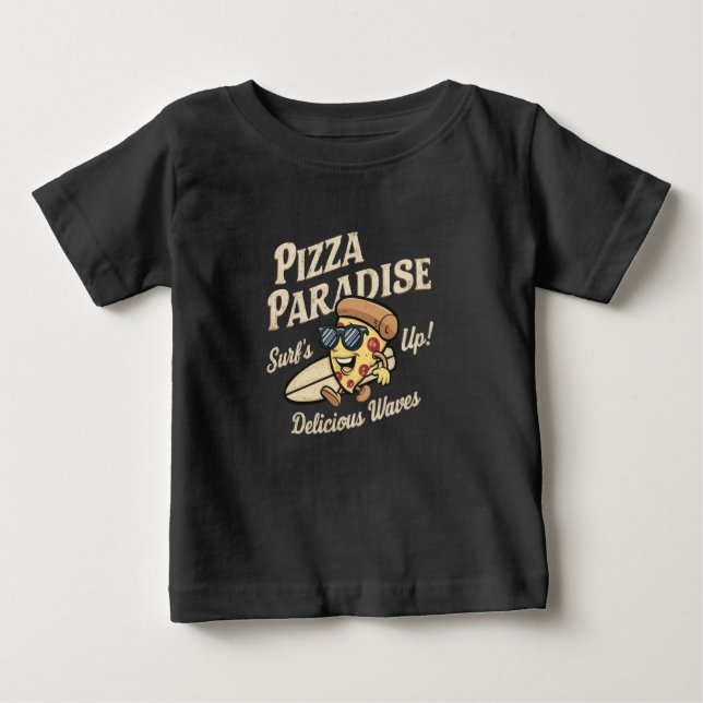 Pizza Paradise Baby T-Shirt (Front)