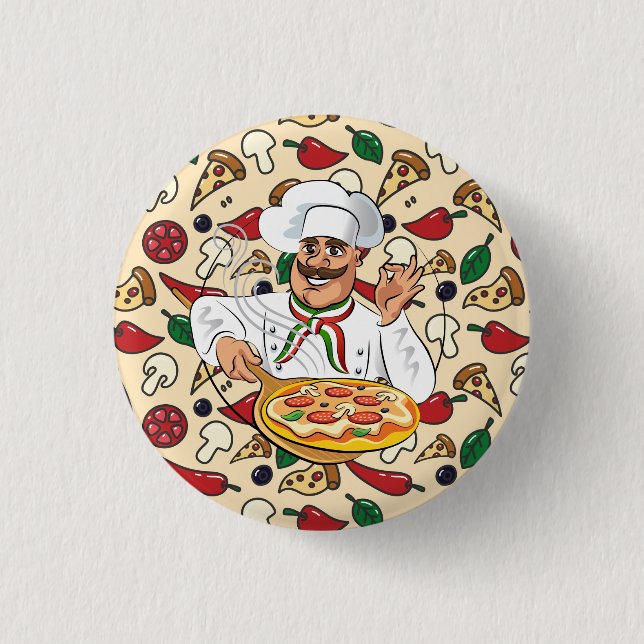 Pizza Party   3 Cm Round Badge (Front)