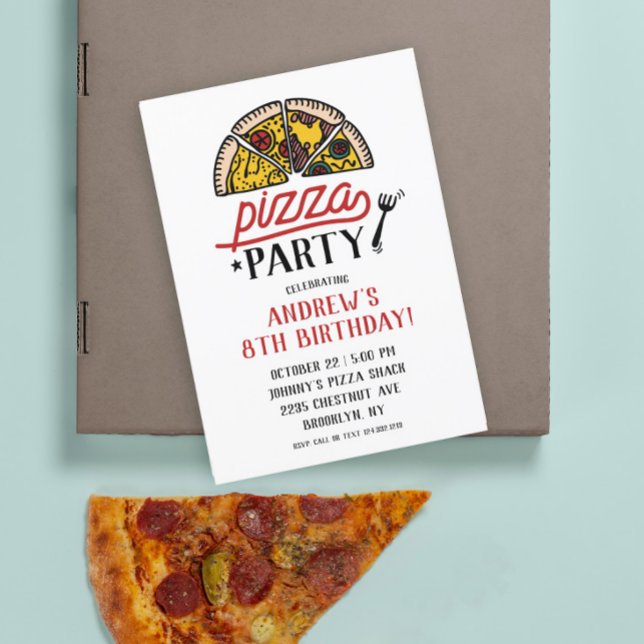 Pizza Party Birthday Invitation (Creator Uploaded)