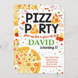 Pizza Party Birthday Kids Italian Fun Boy Girl Invitation<br><div class="desc">Pizza Party Birthday Kids Italian Fun Boy Girl</div>