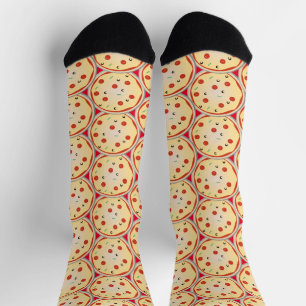 Pizza Party Buffet Pattern Socks