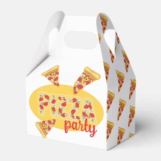 Pizza party favour box (Front Side)