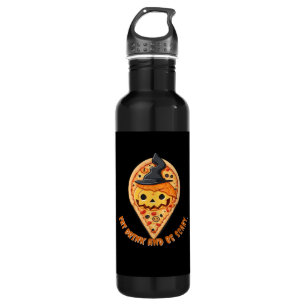 Pizza Party Halloween Pumpkin Witch Hat Essential 710 Ml Water Bottle