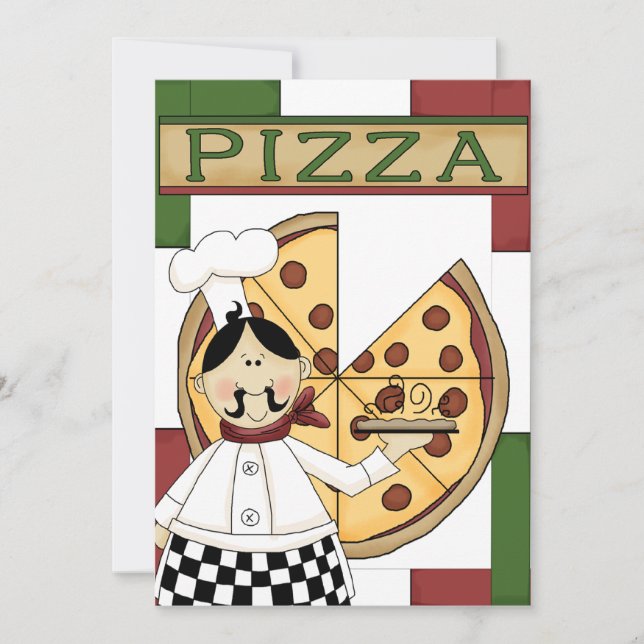 Pizza Party Invitation (Front)