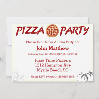 Pizza Party Invitation