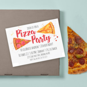 Pizza Party Invitation