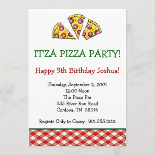 Pizza Party Invitation
