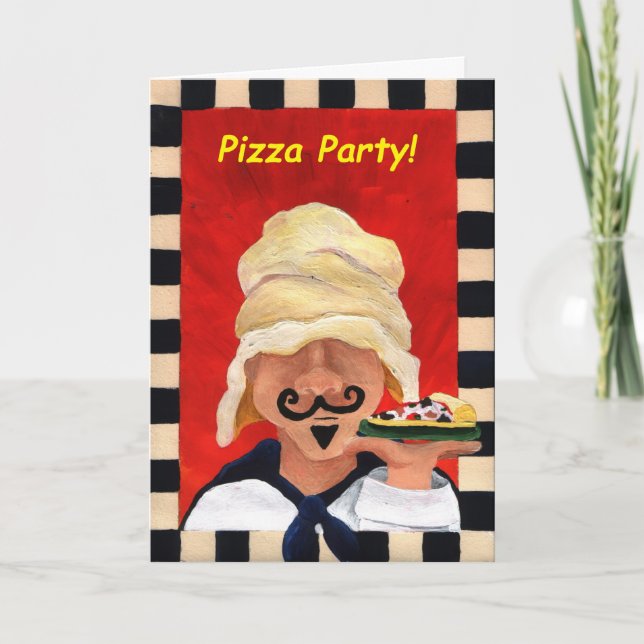 Pizza Party Invitation (Front)