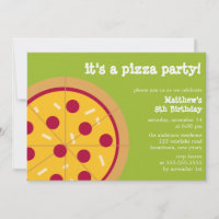 Pizza Party Invitations