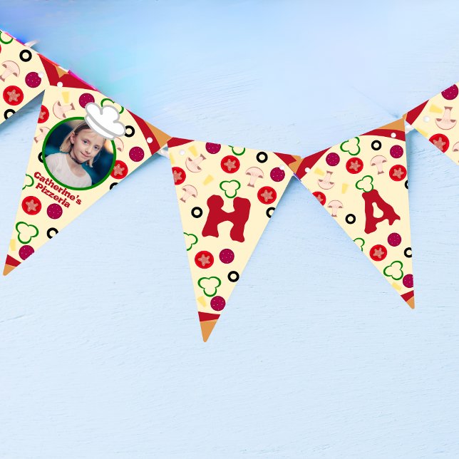 Pizza Party Kids Birthday  Bunting (Creator Uploaded)