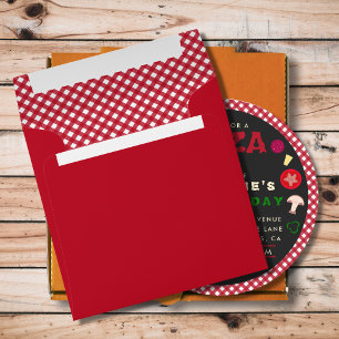 Pizza Party Kids Birthday Envelope