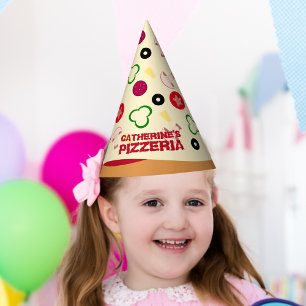 Pizza Party Kids Birthday  Hat