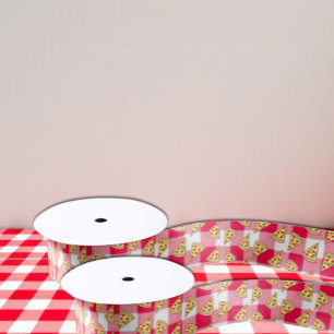 Pizza Party Kids Birthday Satin Ribbon