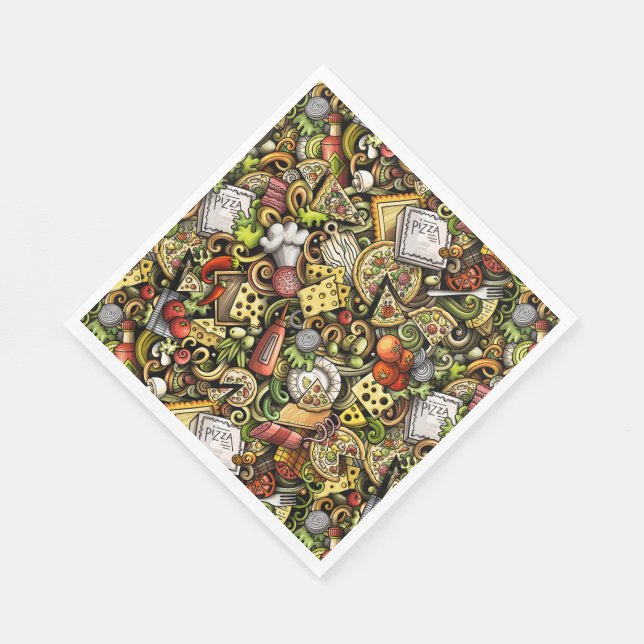Pizza Party Napkins (Corner)