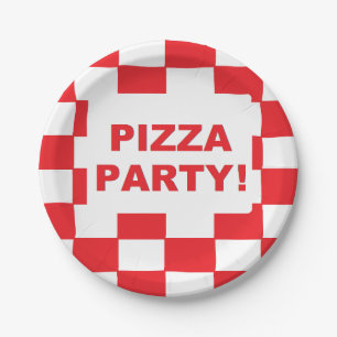 "Pizza Party" Paper Plates