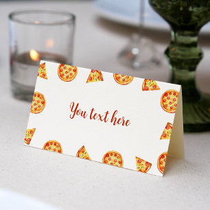 Pizza Party Place Card Birthday