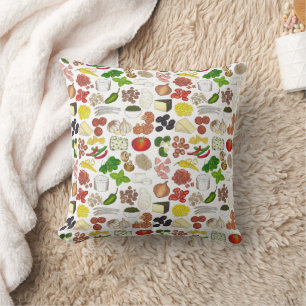 Pizza Party Toppings Italian Food Pizzeria Pie Cushion
