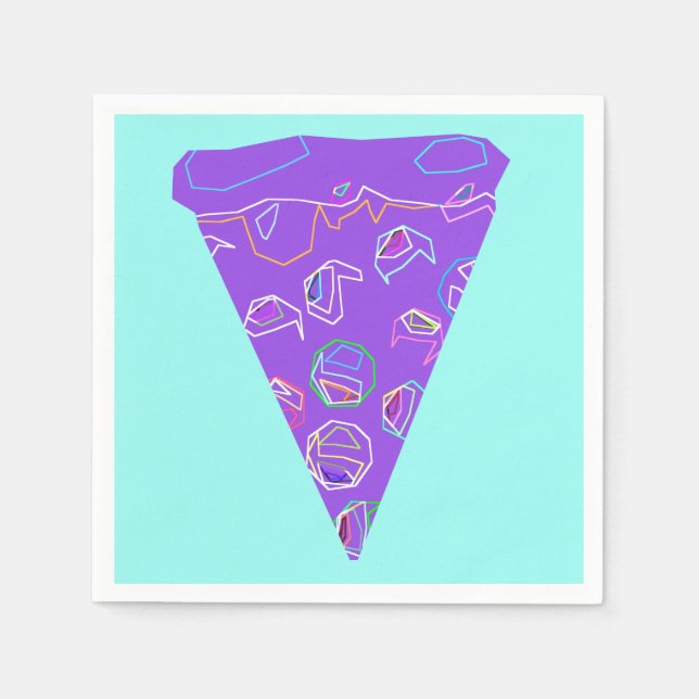 Pizza Party Wedding Napkin (Front)