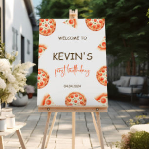 Pizza Party Welcome Sign Pizza Birthday Welcome