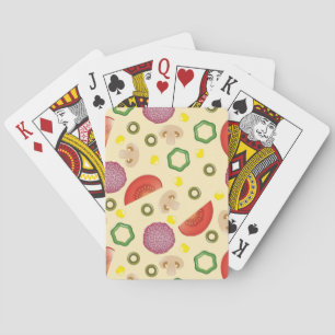 Pizza Pattern 2 Playing Cards