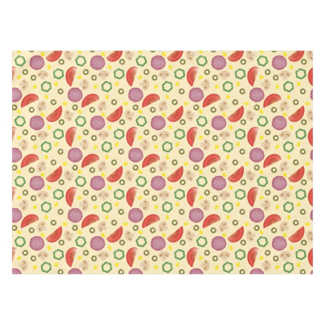 Pizza Pattern 2 Tablecloth (Front (Horizontal))