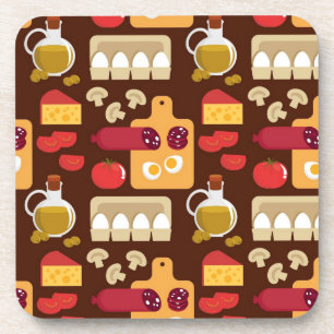 Pizza Pattern Coaster