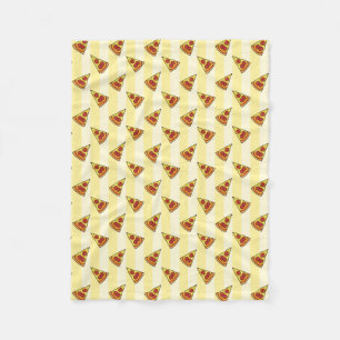 Pizza Pattern Fleece Blanket