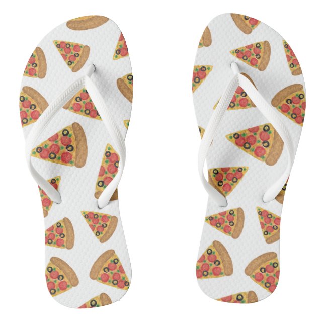 Pizza Pattern Jandals (Footbed)