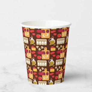Pizza Pattern Paper Cups
