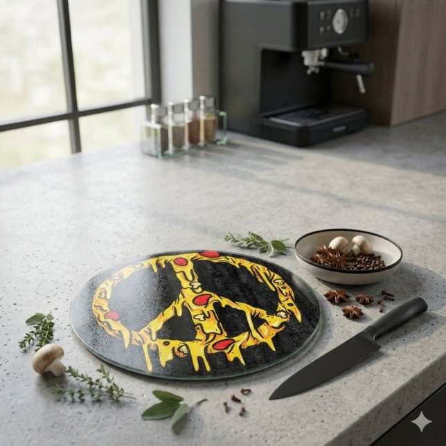 Pizza Peace Cutting Board (Creator Uploaded)
