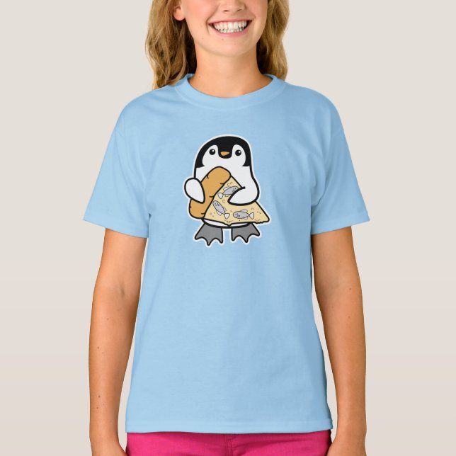 Pizza Penguin T-Shirt (Front)