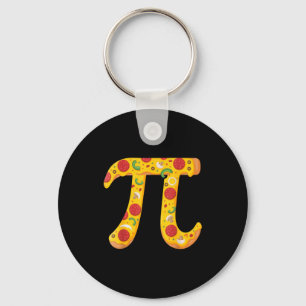 Pizza Pi For Math Lovers And Foodies Funny Party V Key Ring
