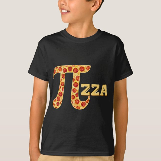Pizza Pi Math Lovers School Teacher Student T-Shirt (Front)