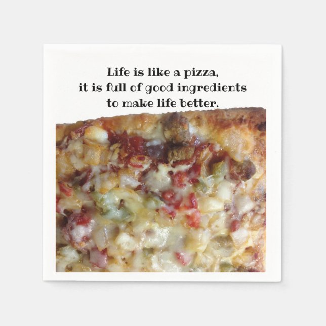 PIzza picture casual napkin (Front)