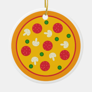 Pizza Pie Ceramic Tree Decoration