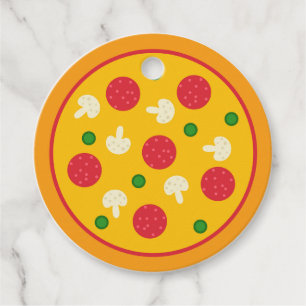 Pizza Pie Favour Tags